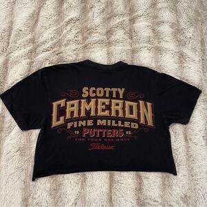 Scotty Cameron Titlest Black Upcycle Cropped Top